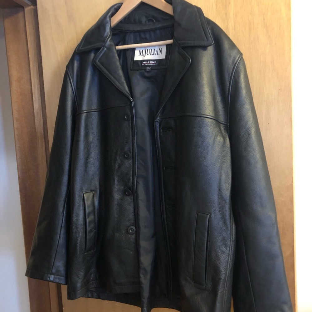 Back leather jacket